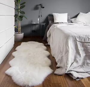 Scandinavian Faux Fur Rug – Nordic Modern Luxury Home Decor Australia