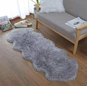 Scandinavian Faux Fur Rug – Nordic Modern Luxury Home Decor Australia