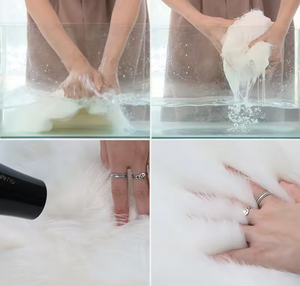 Scandinavian Faux Fur Rug – Nordic Modern Luxury Home Decor Australia