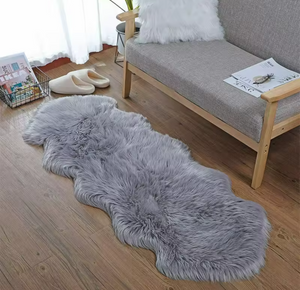 Scandinavian Faux Fur Rug – Nordic Modern Luxury Home Decor Australia
